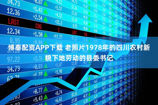 博泰配资APP下载 老照片1978年的四川农村新貌下地劳动的县委书记